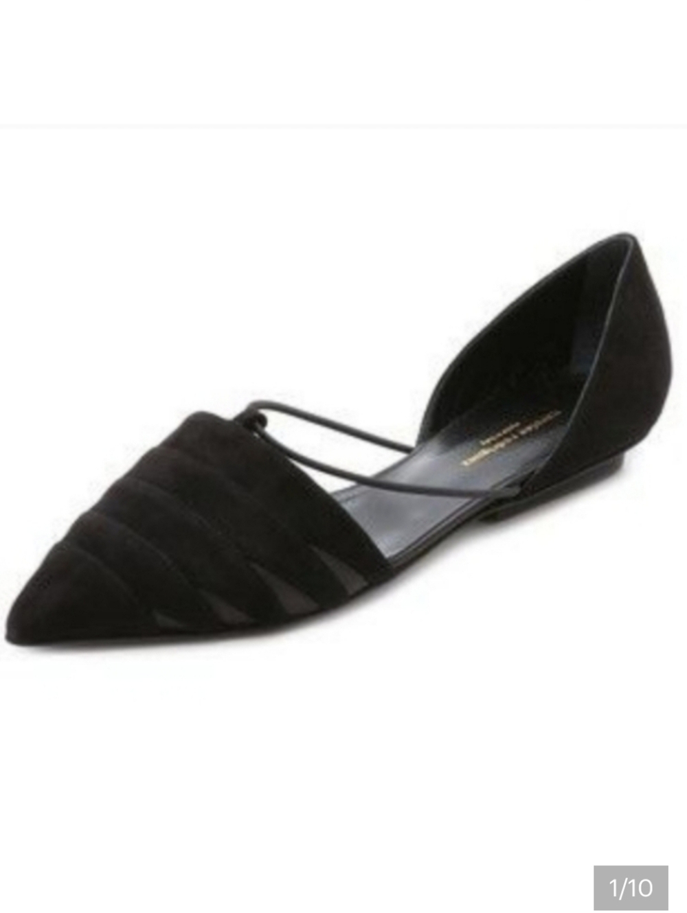 Narciso Rodriguez Suede Flats Size 37.5 - Picture 2 of 11